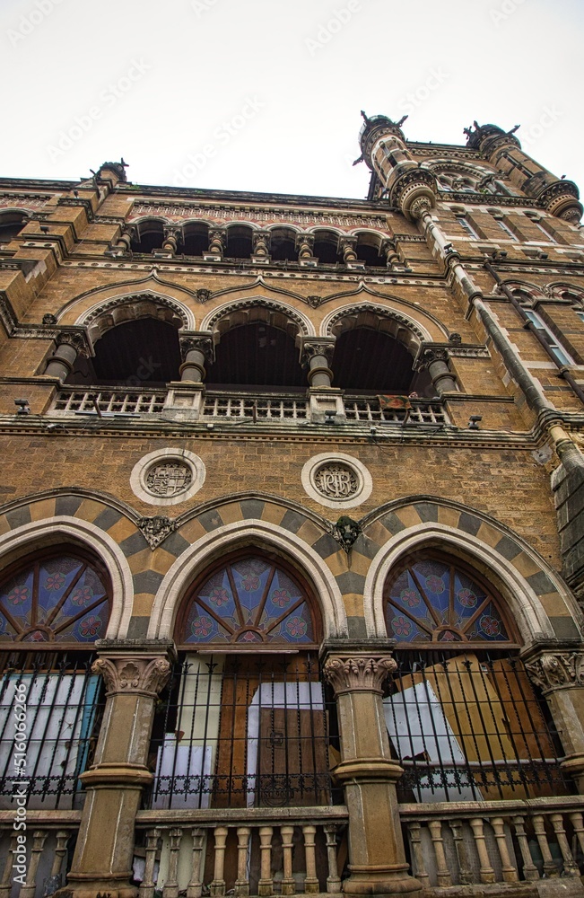 Railway Station Chhatrapati Shivaji Terminus, Fort Area, Mumbai, India