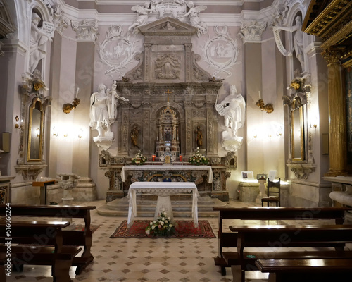 Pescocostanzo - Abruzzo - Parts of the interior of the church of Santa Maria del Colle