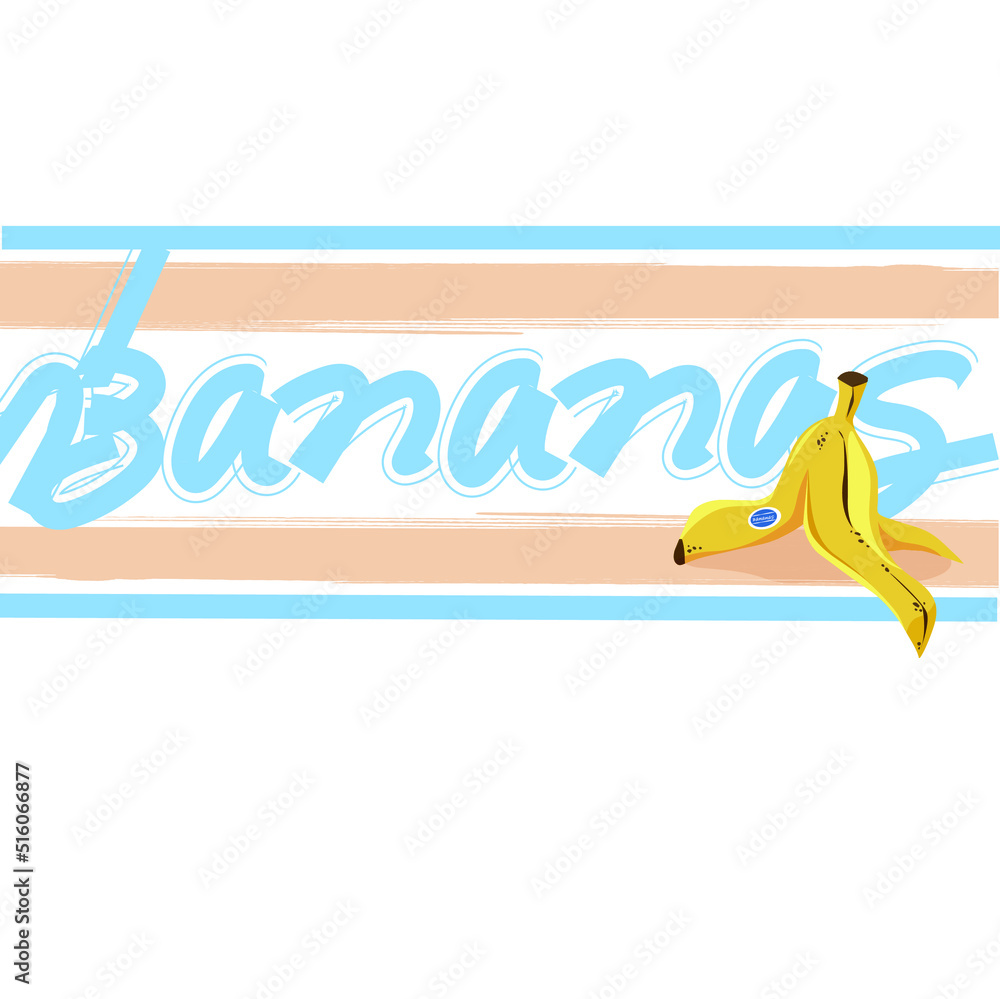 Vector illustration bananas summer style
Vector illustration bananas summer style