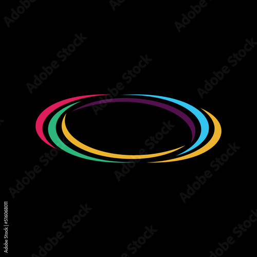 Circle background black logo