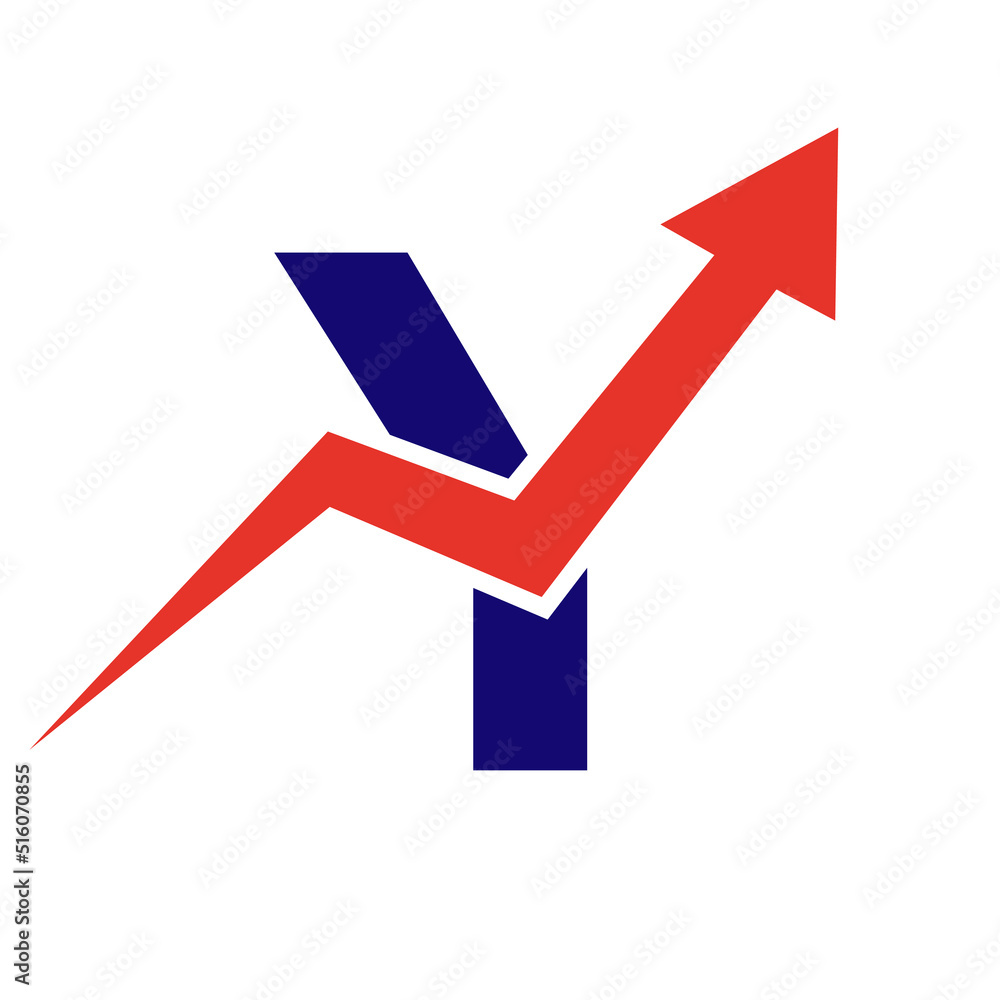 Letter Y Financial Logo. Finance and Financial Investment Development Logo Template Concept with Business Growth Arrow Letter Y Financial Logo. Finance and Financial Investment Development Logo Template Concept with Business Growth Arrow