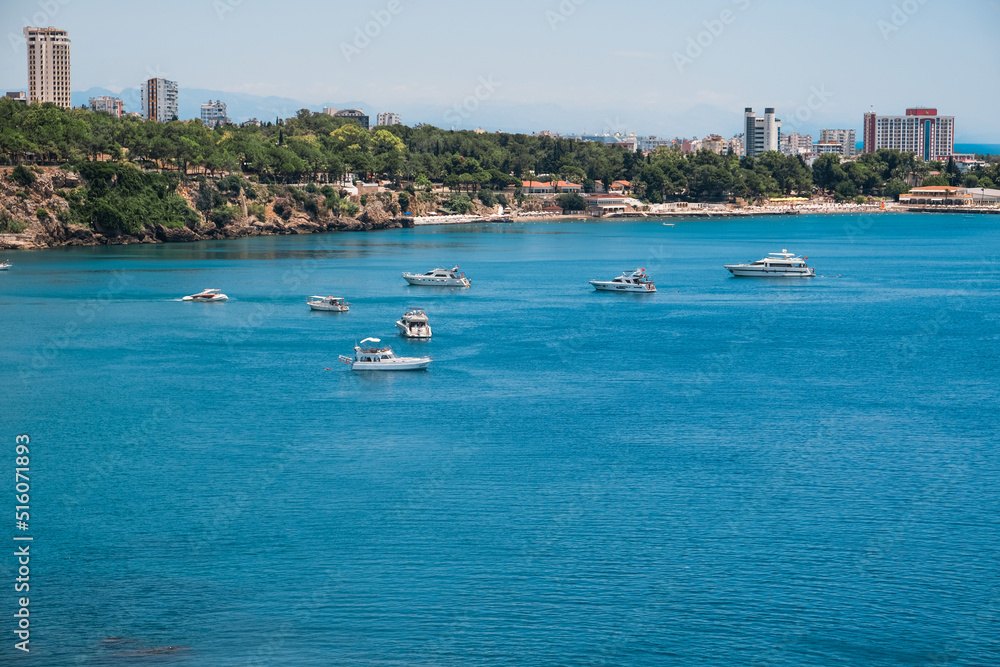 Fototapeta premium yachts in the sea