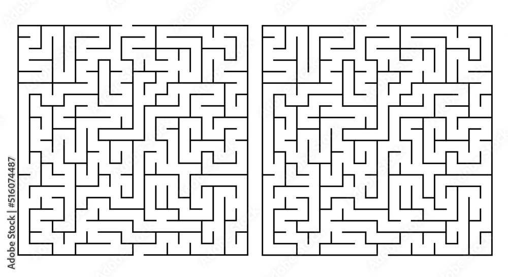 Labyrinth Maze Game Vector With Solution Labyrinth Design With Labyrinth Maze Game Vector With Solution Labyrinth Design With