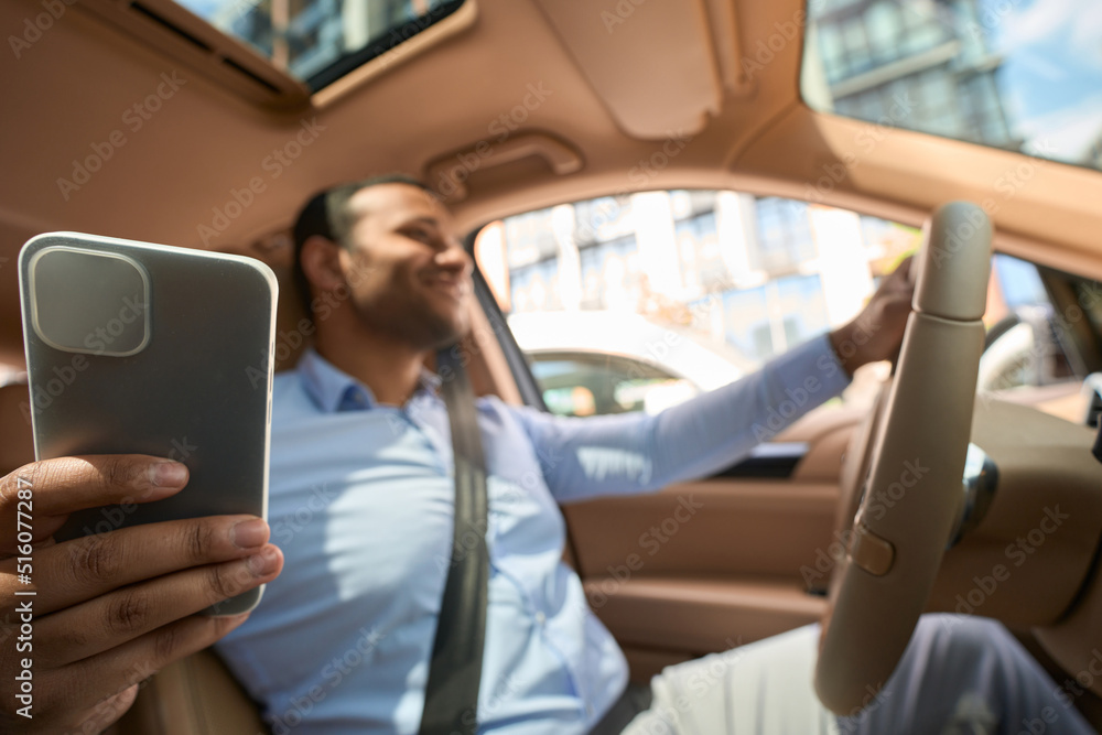Young man taking selfies during traffic jam Young man taking selfies during traffic jam