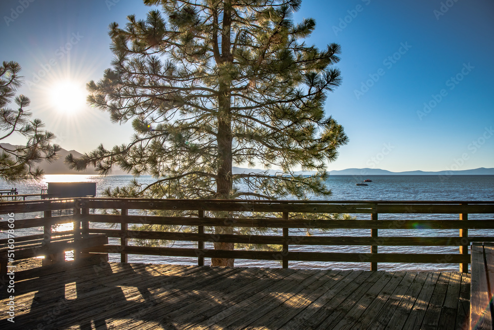 Wooden deck in South Lake Tahoe