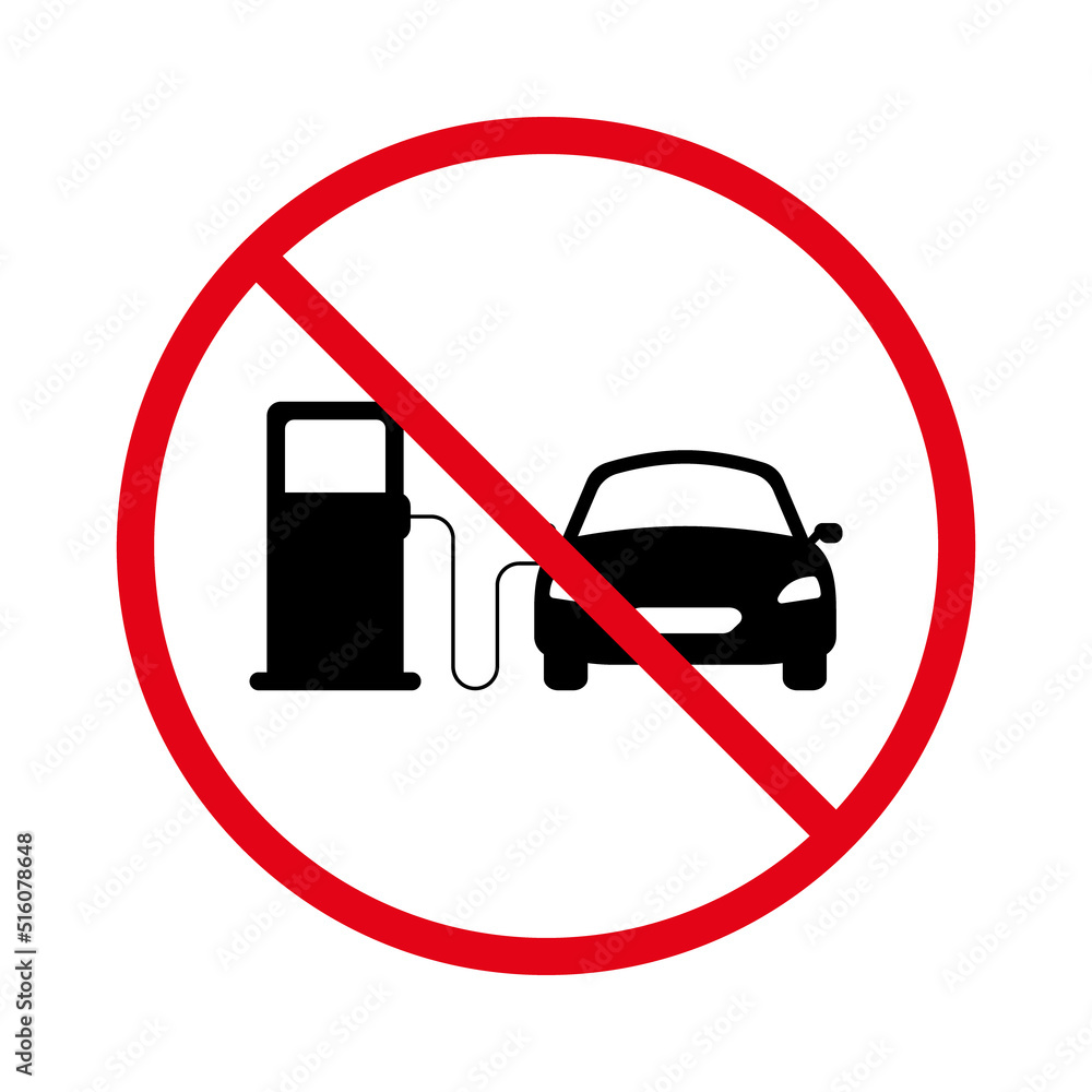 Ban Car Petrol Station Black Silhouette Icon. Forbidden Gas Station Pictogram. Prohibited Gasoline Refueling Service Red Stop Circle Symbol. No Allowed Fuel Benzine Sign. Isolated Vector Illustration Ban Car Petrol Station Black Silhouette Icon. Forbidden Gas Station Pictogram. Prohibited Gasoline Refueling Service Red Stop Circle Symbol. No Allowed Fuel Benzine Sign. Isolated Vector Illustration