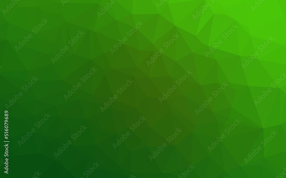 Obraz premium Light Green vector blurry triangle pattern.