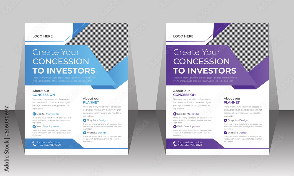 It’s a creative and eye-catchy Corporate Flyer Template. 
It’s suitable for any project purpose and all kinds of businesses. 
All elements are 100% editable.
