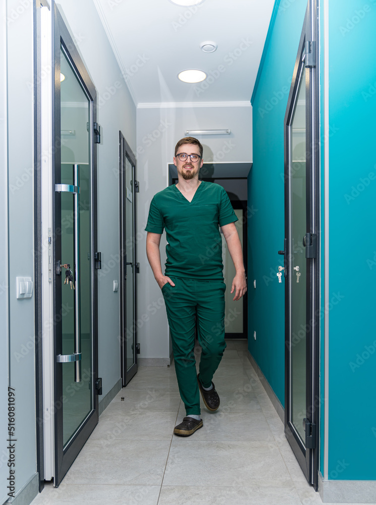 Professional confident medical specialist. Portrait of handsome medical worker in uniform. Professional confident medical specialist. Portrait of handsome medical worker in uniform.