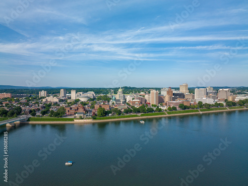 Harrisburg Capital and Susquehanna River © World Travel Photos