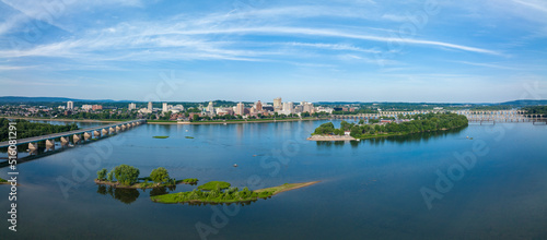 Harrisburg Capital and Susquehanna River photo