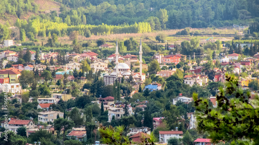 View of Göynük in Antalya province in Turkey