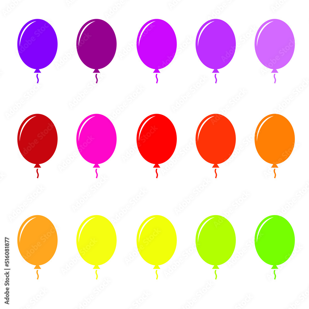 Celebration balloon colorful silhouette icon clipart. Vector illustration vector balloon clipart or vector illustration or clipart

