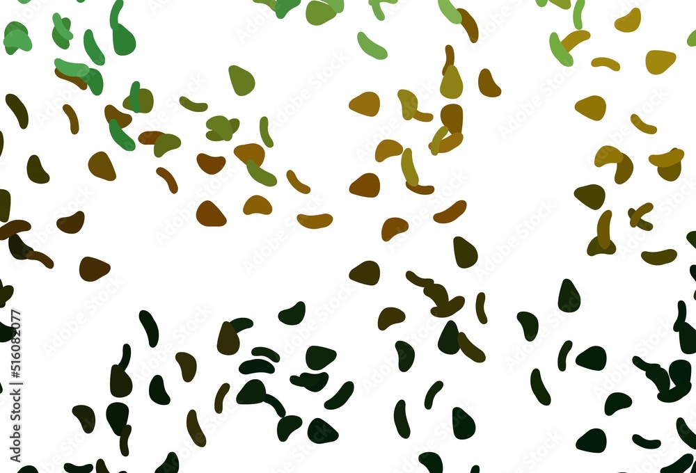 Light Green, Yellow vector background with abstract forms. Light Green, Yellow vector background with abstract forms.