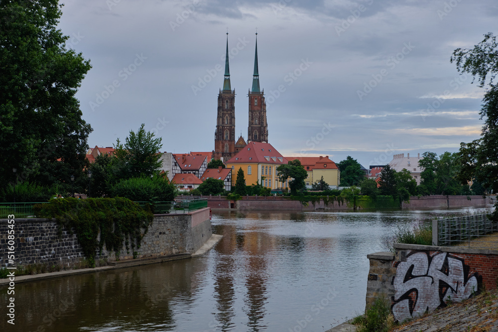 Wroclaw and the Odra river, Poland