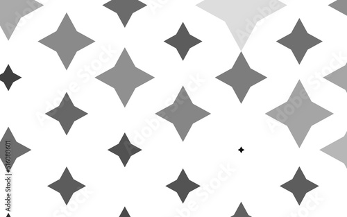 Light Silver, Gray vector template with sky stars.