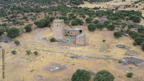 Castillo del Cachorro located north of the Salor river and southwest of the town of Torreorgaz, province of Caceres in the Autonomous Community of Extremadura, Spain photo