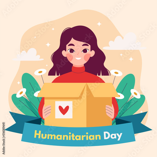 Illustration of world humanitarian day