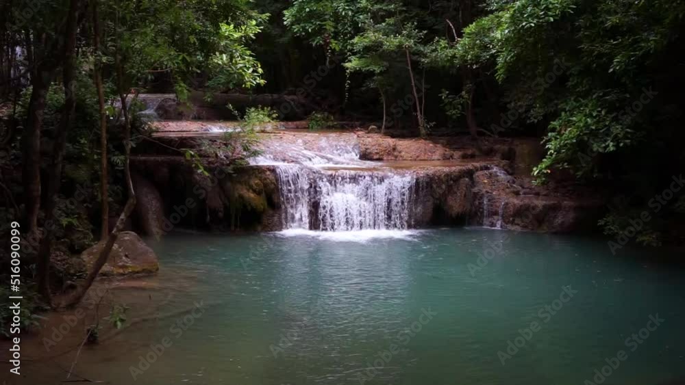 Waterfall beautiful rainforest nature in Thailand Waterfall beautiful rainforest nature in Thailand