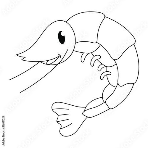 shrimp outline