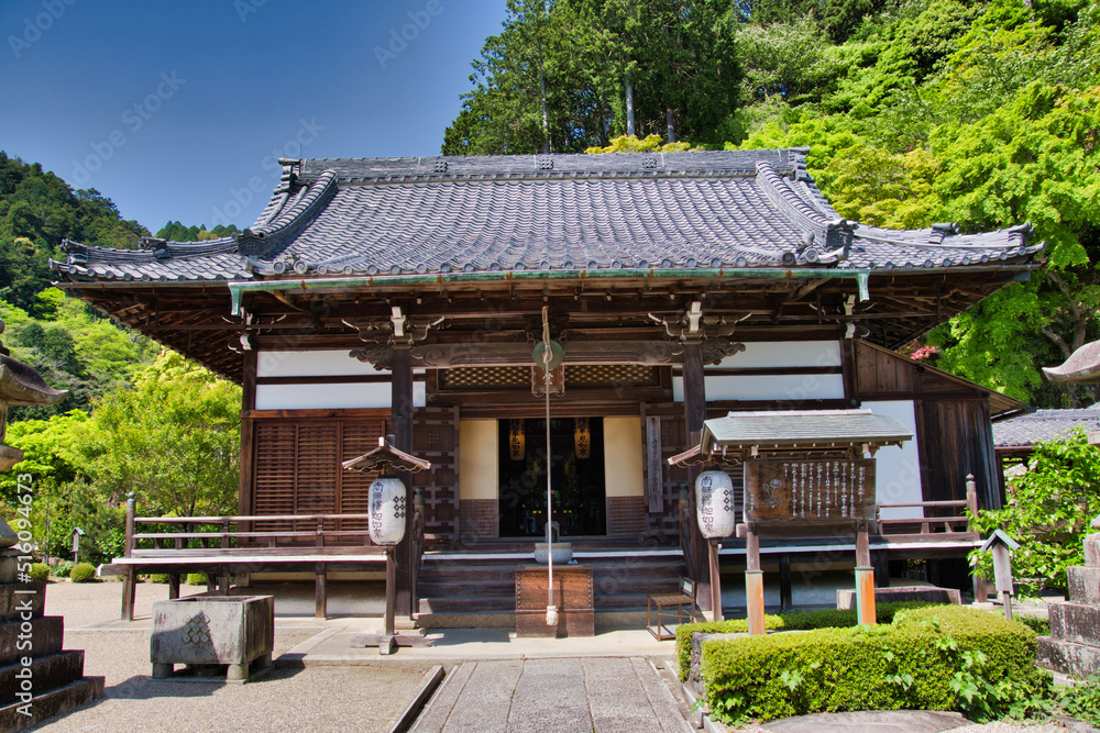 The Shakado hall of Yoshimine-dera temple.  Kyoto Japan
