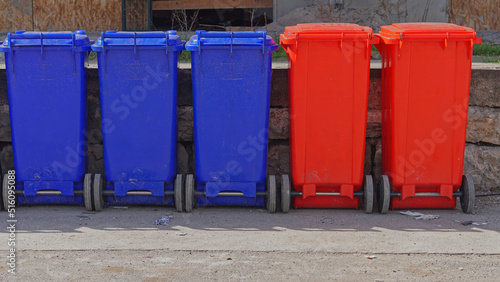 Plastic wheelie bins © tatabrada