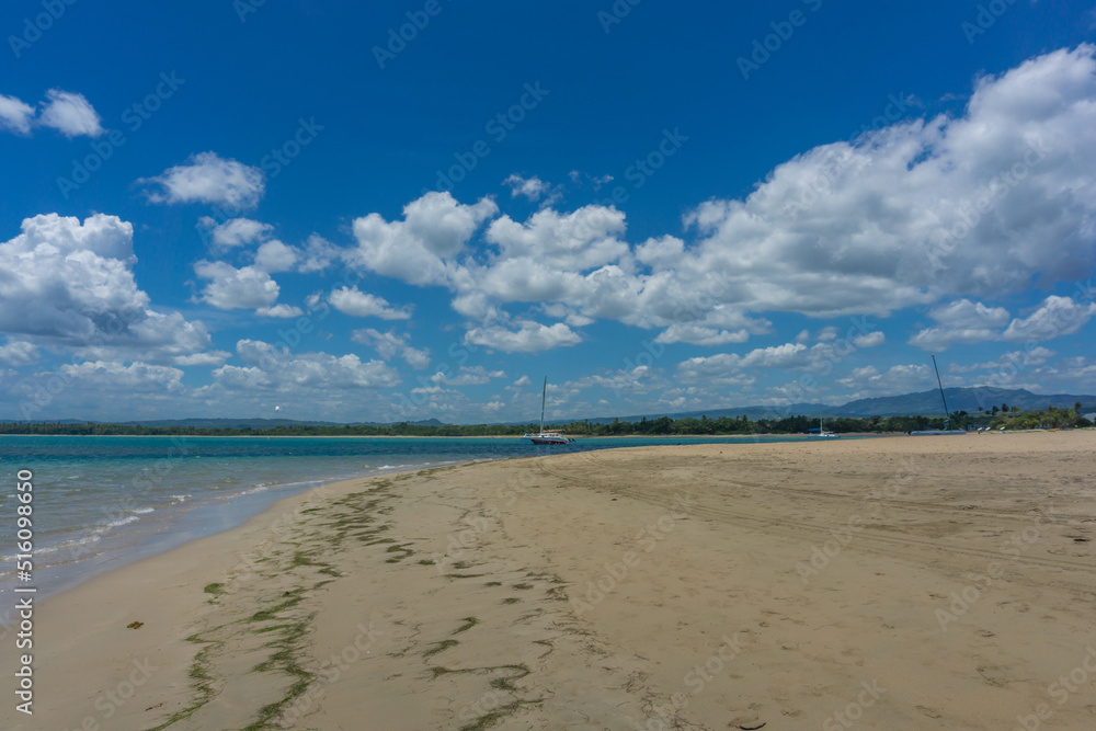 Obraz premium Puerto Plata - Dominican Republic, Beautiful Tropical Beach - July, 2022