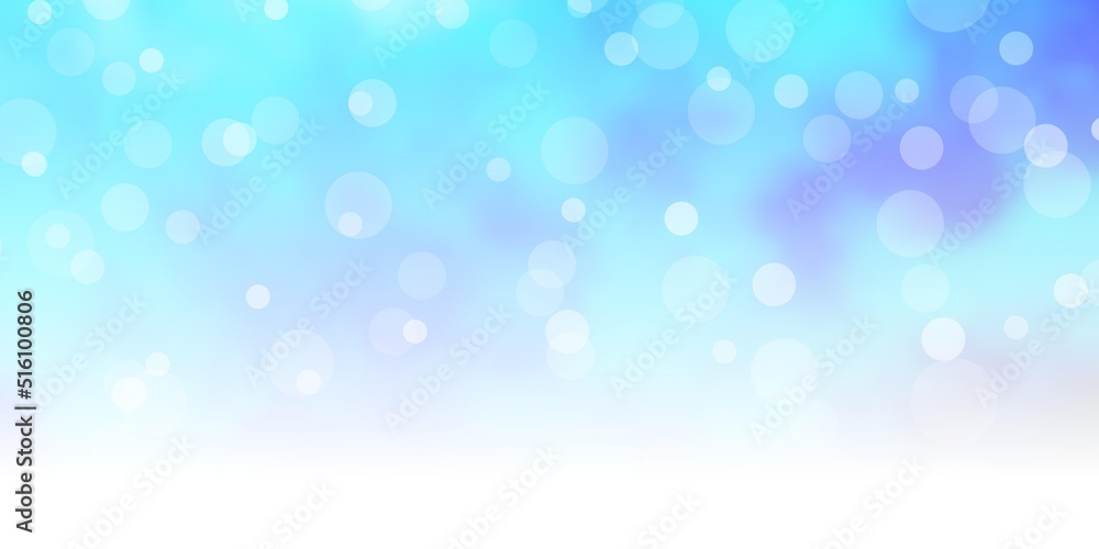 Light BLUE vector template with circles. Light BLUE vector template with circles.