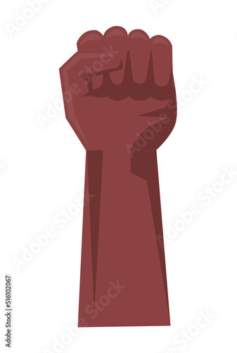 afro hand human fist