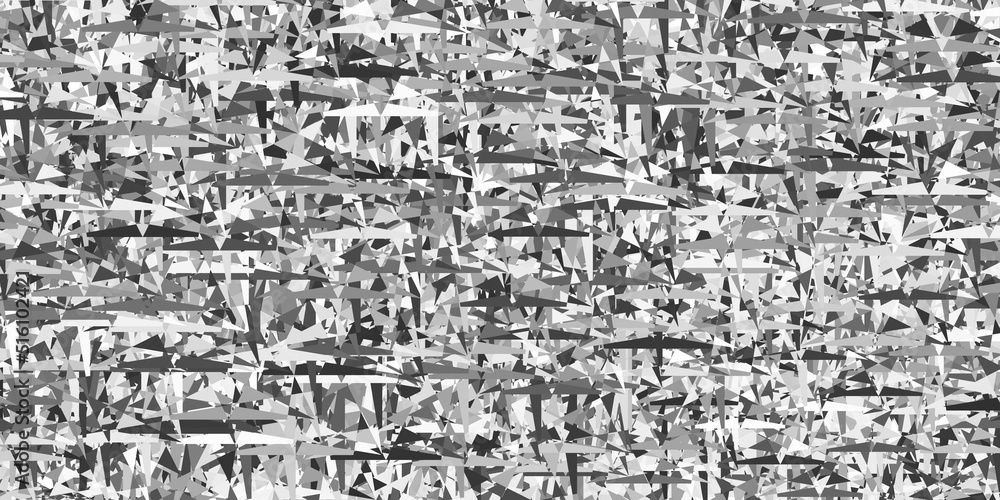 Obraz premium Light Gray vector template with crystals, triangles.