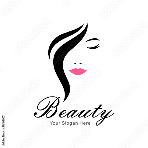 beauty women face logo