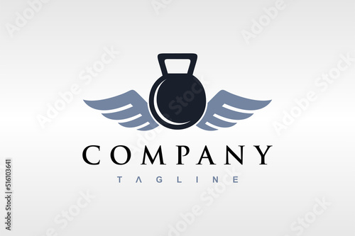 wing barbell logo