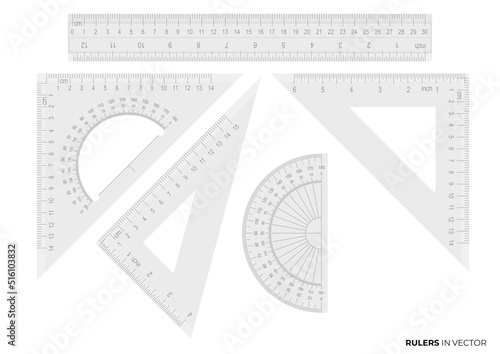 all stationery rulers for office works the long ruler triangle, half circle ruler , half circle rulers