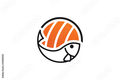 Sushi logo icon template illustration