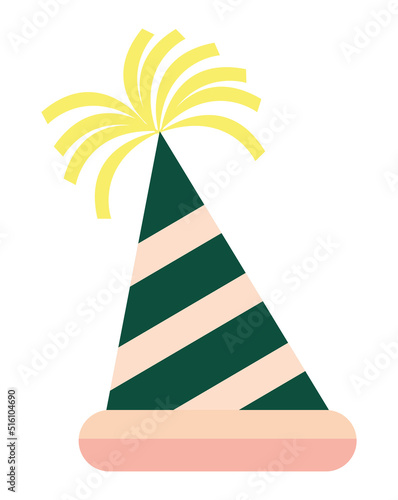 birthday hat striped