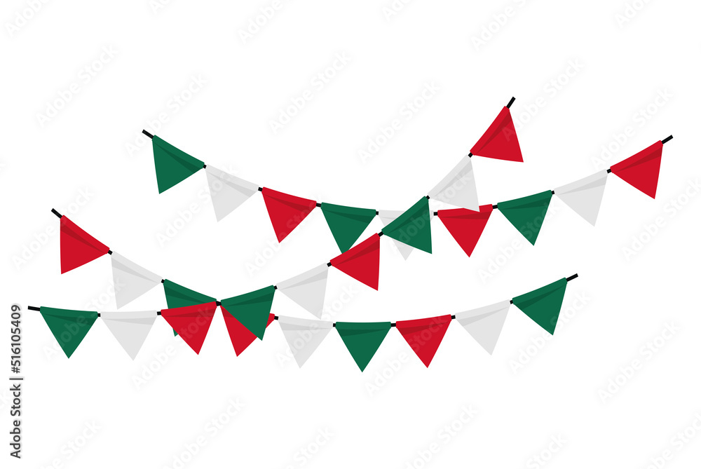mexican flag colors garlands mexican flag colors garlands