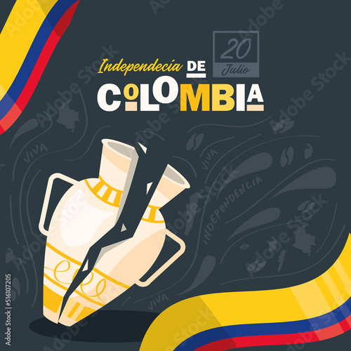 colombia independence day celebration photo