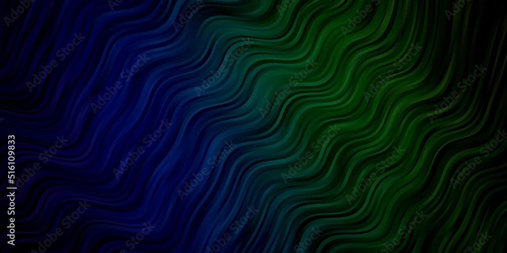 Light Blue, Green vector pattern with curves. Light Blue, Green vector pattern with curves.