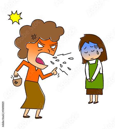 おばさんのクレーマーと店員