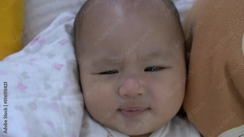 Asian baby happiness and laughing Asian baby happiness and laughing