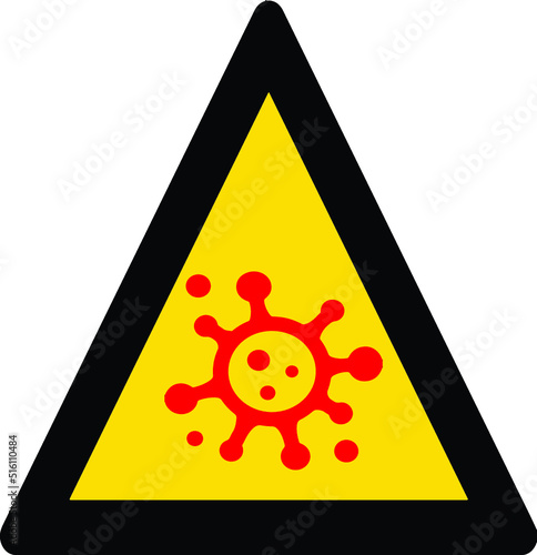 covid icon isolated on white background.