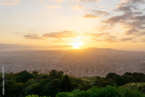 若草山の夕焼け