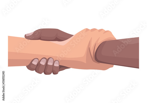 solidarity hands connecting icon