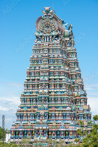 The beautiful Meenakshi Amman Temple in Madurai in the south Indian state of Tamil Nadu