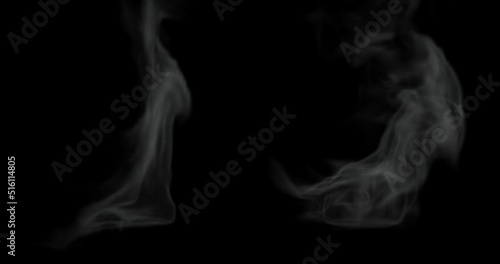 white hot food steam and smoke texture