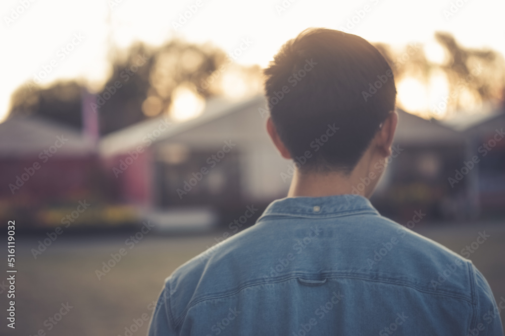 Man at outdoor festival Man at outdoor festival