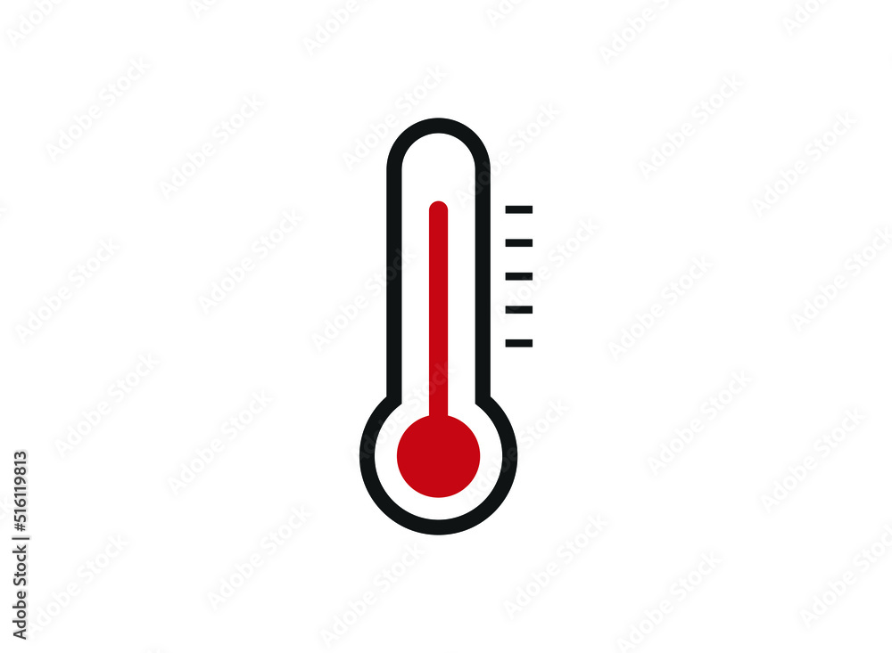 Thermometer Icon. Simple Sign Of Temperature. Flat Symbol. Vector Illustration. Thermometer Icon. Simple Sign Of Temperature. Flat Symbol. Vector Illustration.