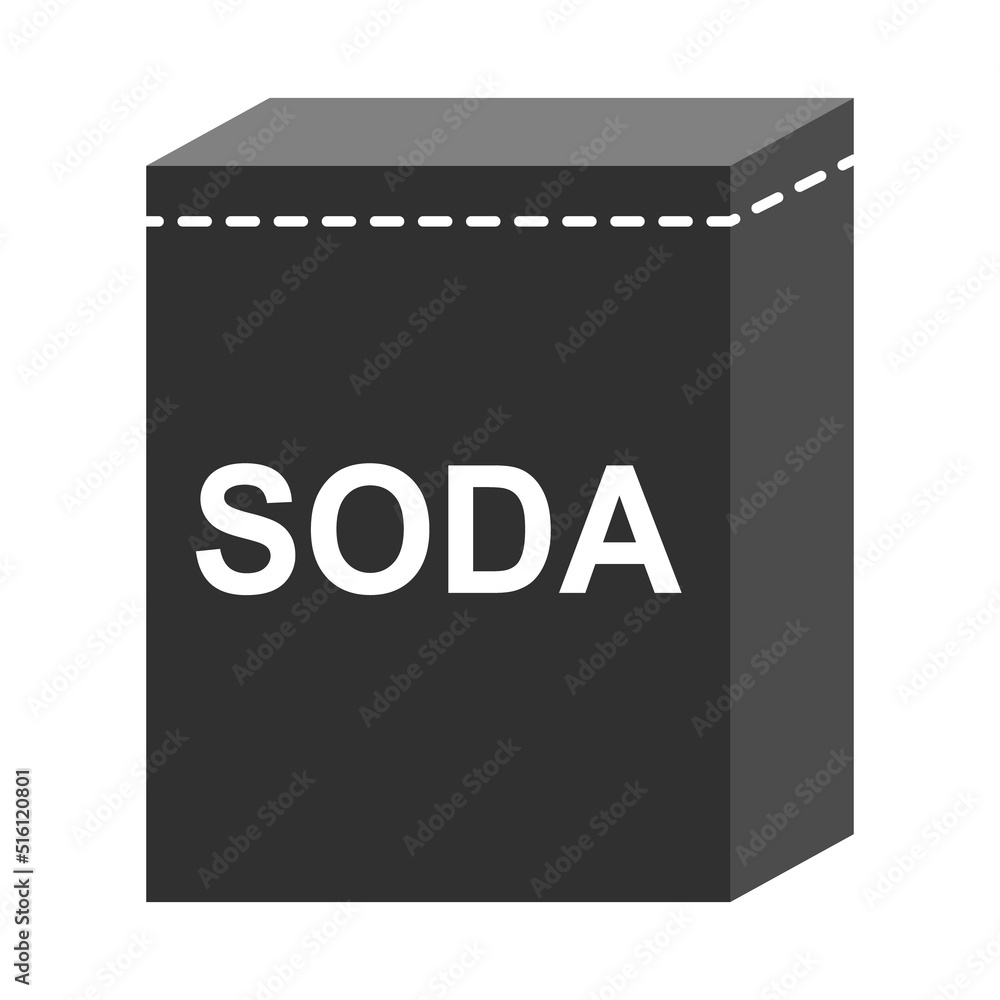 Baking soda ingredient icon, cook food design symbol, bakery product vector illustration Baking soda ingredient icon, cook food design symbol, bakery product vector illustration