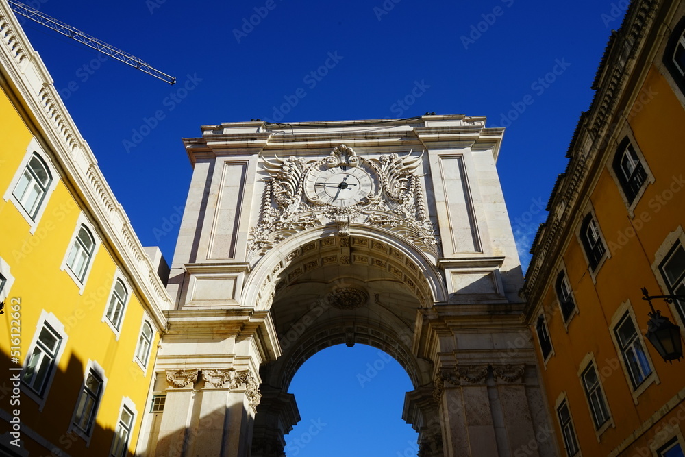 Arco de Rua Augusta in Lisbon, Portugal