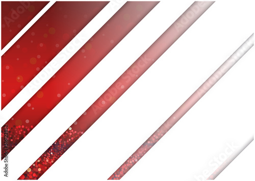 Background with Abstract Red Glitter Grain and White Diagonal Stripes with Dr...